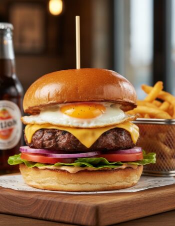 Pounder with Fried Egg
